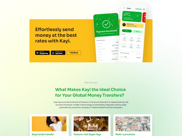 Cover image for Kayi: Full stack web application for a Fintech startup