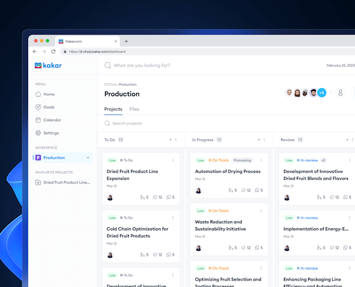 Cover image for Kakar: A SaaS productivity tool that helps teams get stuff done.