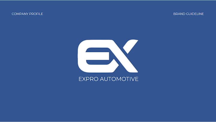 Cover image for EXPRO AUTOMOTIVE : logo design & Brand guideline on Behance