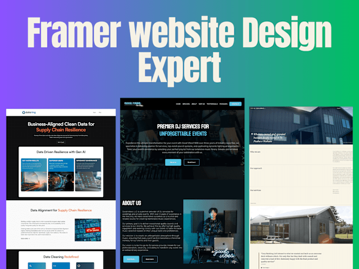 Cover image for Framer Designer Framer Developer Figma to Framer website