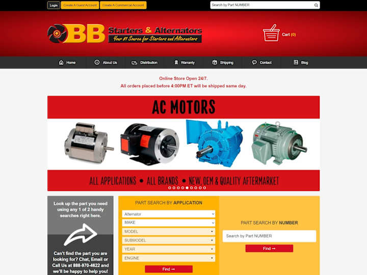 Cover image for E-commerce Website Redesign for Car Parts