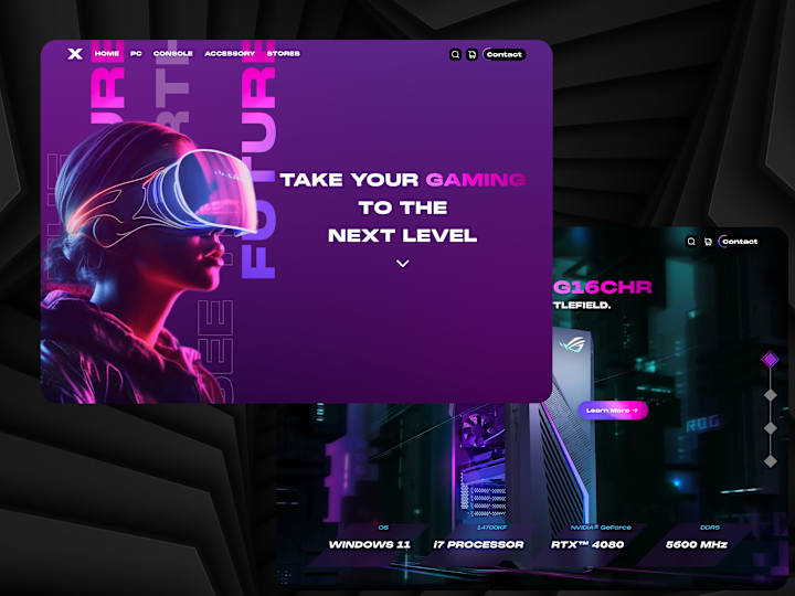 Cover image for E-Commerce Gaming Shop - UI/UX Design