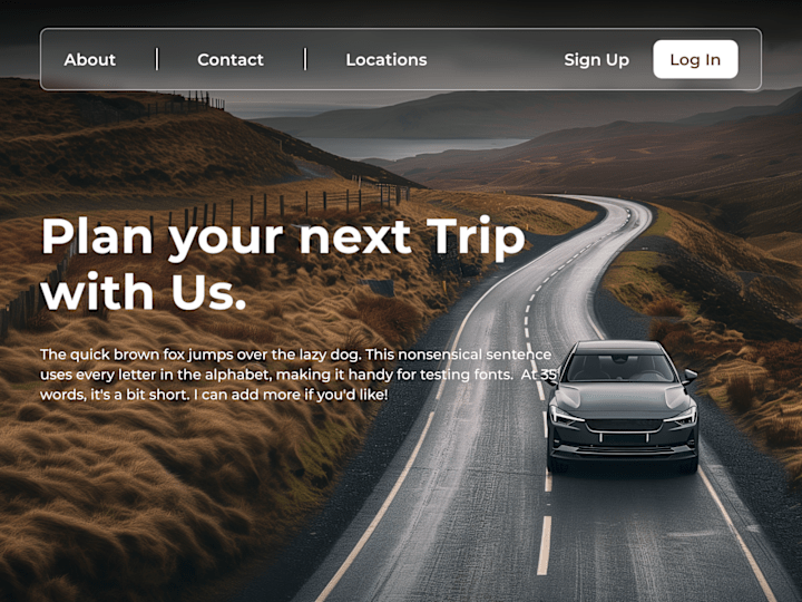 Cover image for Travel website