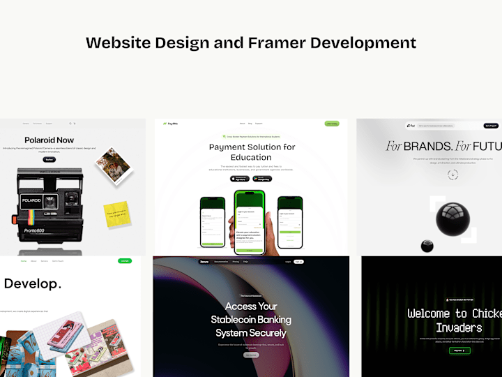 Cover image for Landing Design on Framer/Figma