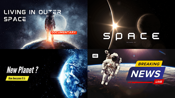 Cover image for Youtube Thumbnails for Space Videos