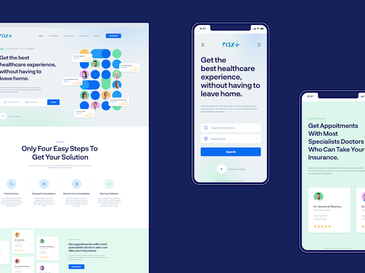 Cover image for Razi Medical Care Branding & Website design