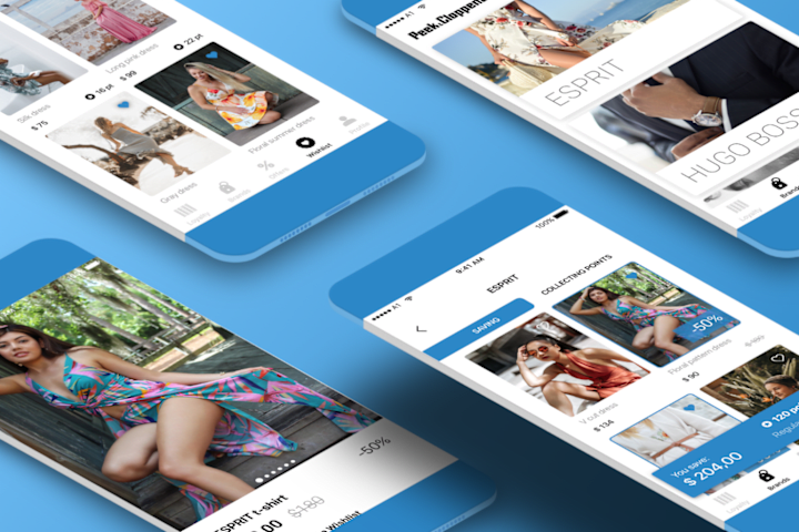 Cover image for Fashion Retailer Loyalty App, Ux and UI design