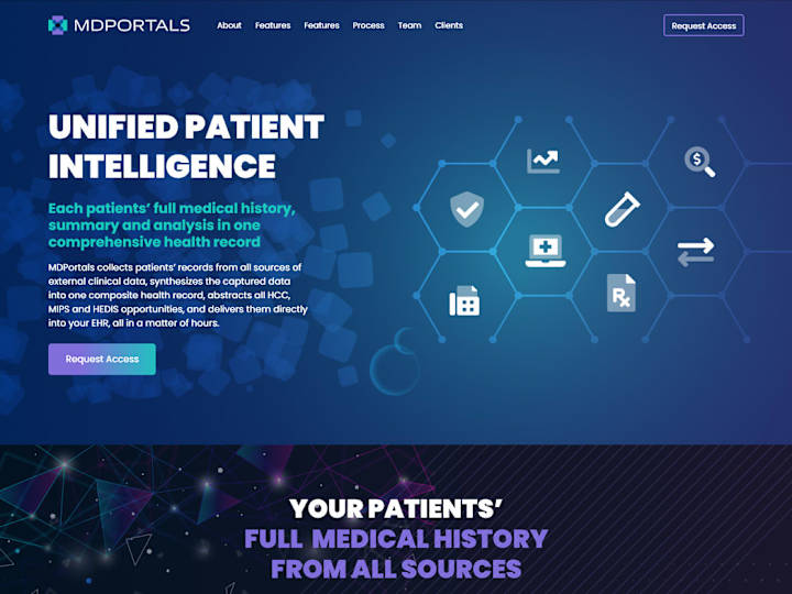 Cover image for 
Homepage Redesign for Healthcare Tech Company