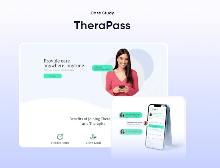 Cover image for TheraPass App Design, Branding & Strategy
