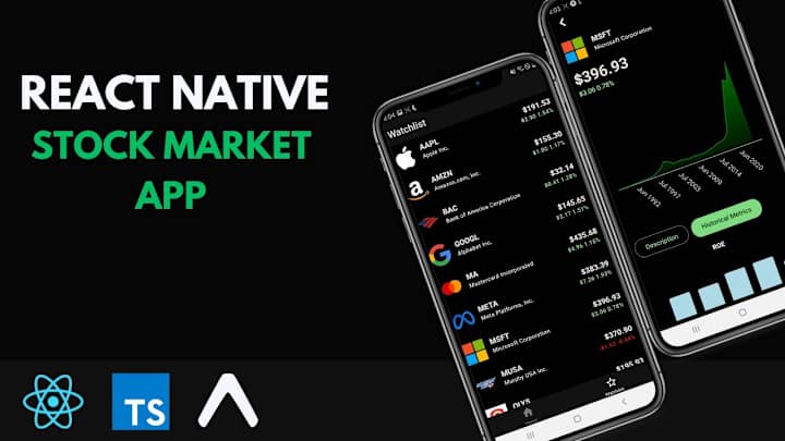 Cover image for React Native Tutorial | Stock Market Application - YouTube