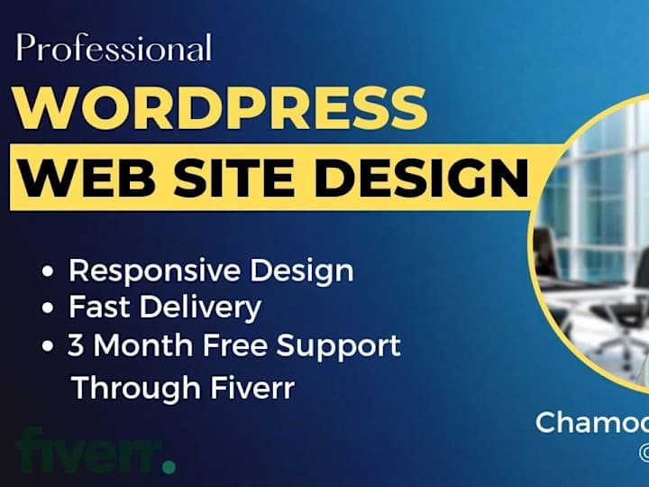 Cover image for I will build responsive professional wordpress website design