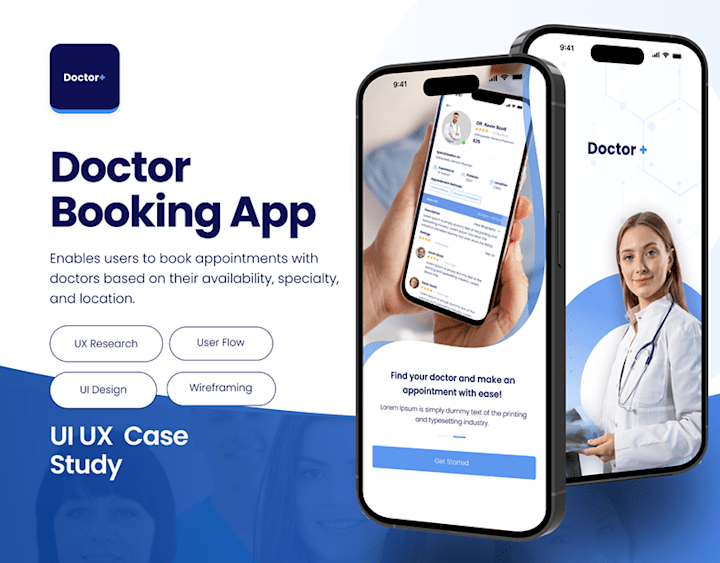 Cover image for Doctor App UI UX Case Study