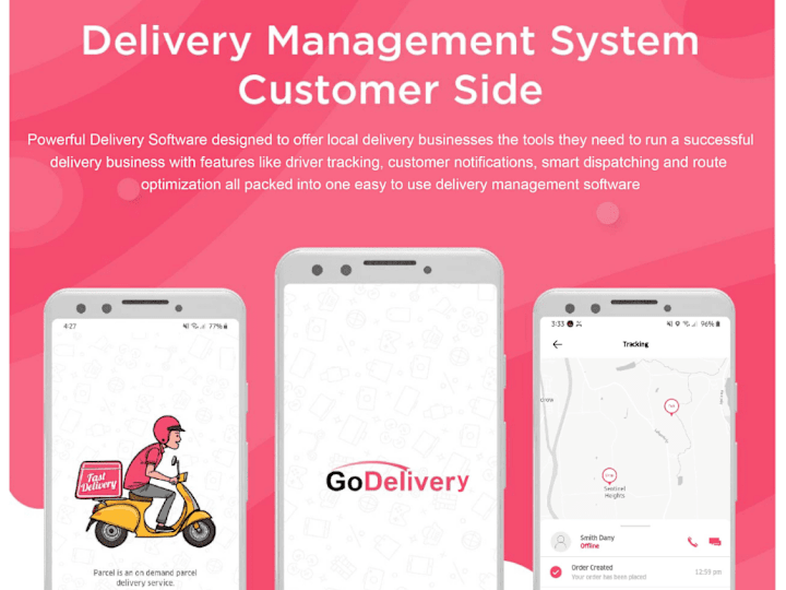 Cover image for GoDelivery | Customer and DeliveryBoy App