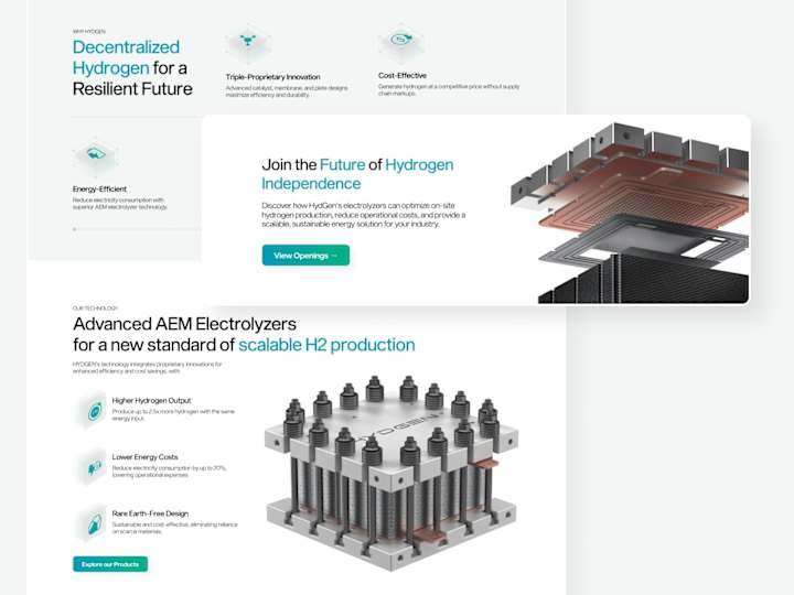 Cover image for Hydgen Website Design and Development 