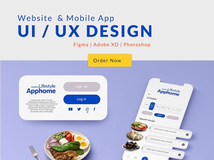 Cover image for I will do mobile app UI UX design in Figma
