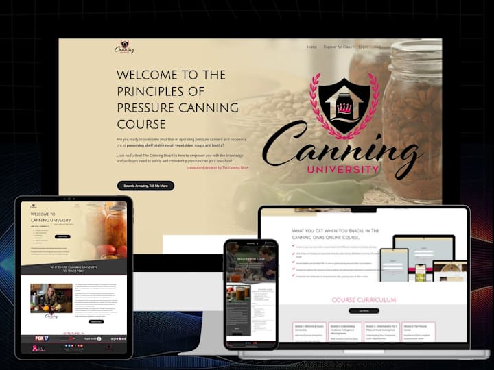 Cover image for Kajabi & Wordpress Web Development w/ Automations - Canning Diva