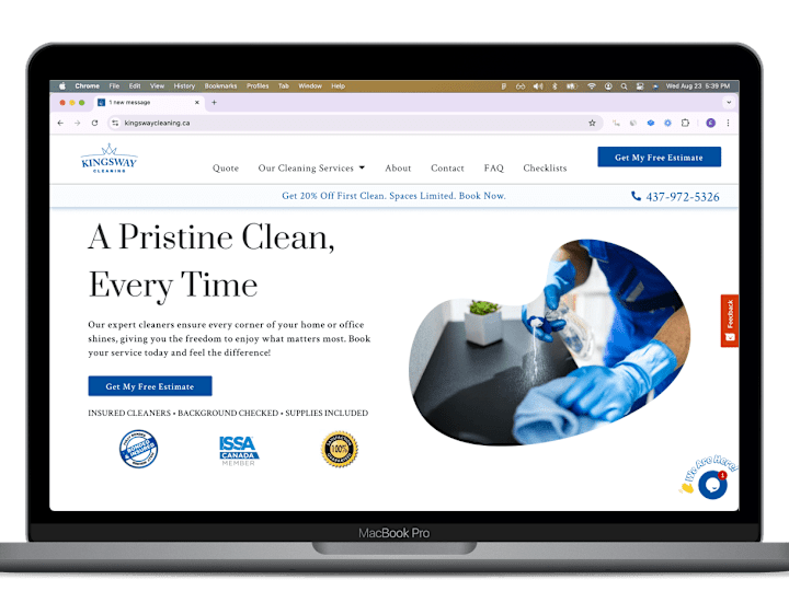 Cover image for Innovative Web Design in  Saturated Market | Cleaning Company 