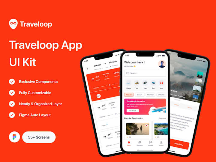 Cover image for Traveloop - Travel App UI Kit