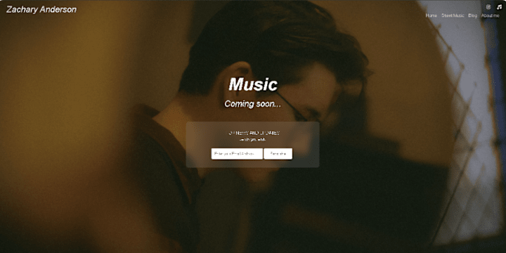 Cover image for Zachary Anderson Website Development
