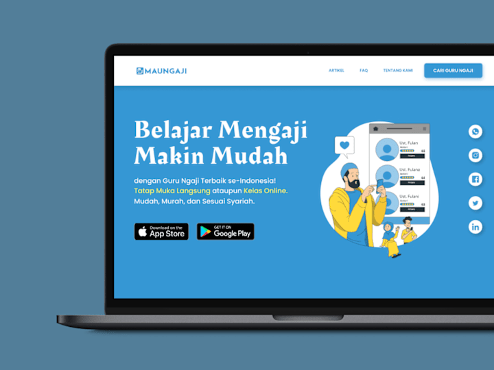 Cover image for Maungaji Web Redesign
