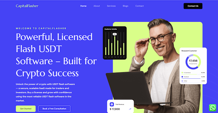 Cover image for USDT Software WordPress Website Development