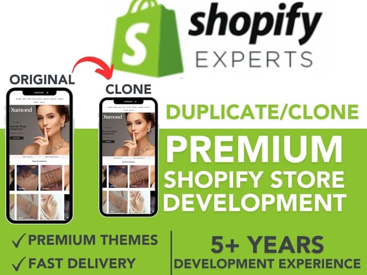 Cover image for I will clone shopify website recreate duplicate shopify store