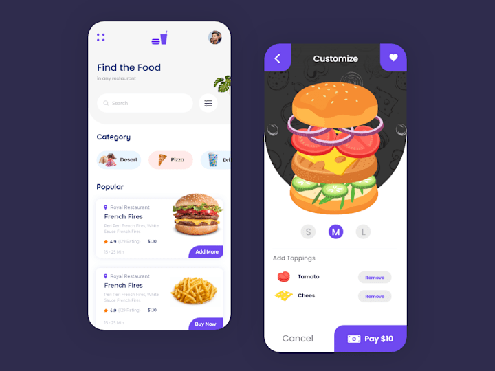 Cover image for Food Application - Mobile UI/UX and Product Design 