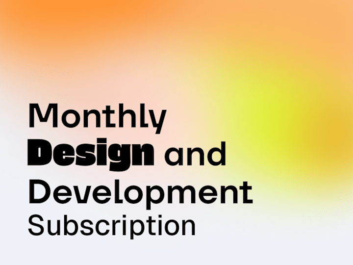Cover image for Monthly Design & Development Retainer