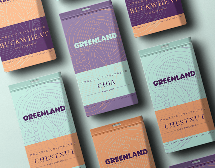 Cover image for Greenland I Vegetarian Snacks I Package Design :: Behance