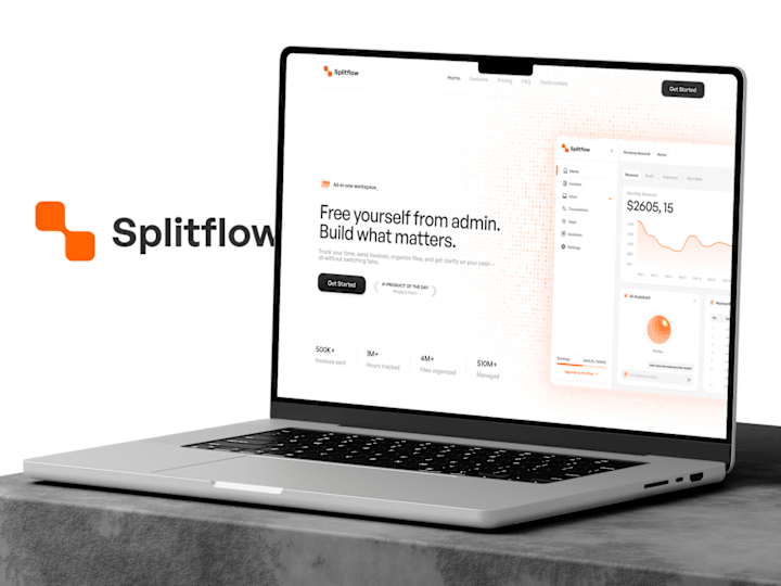 Cover image for Splitflow - Landing Page Web Design