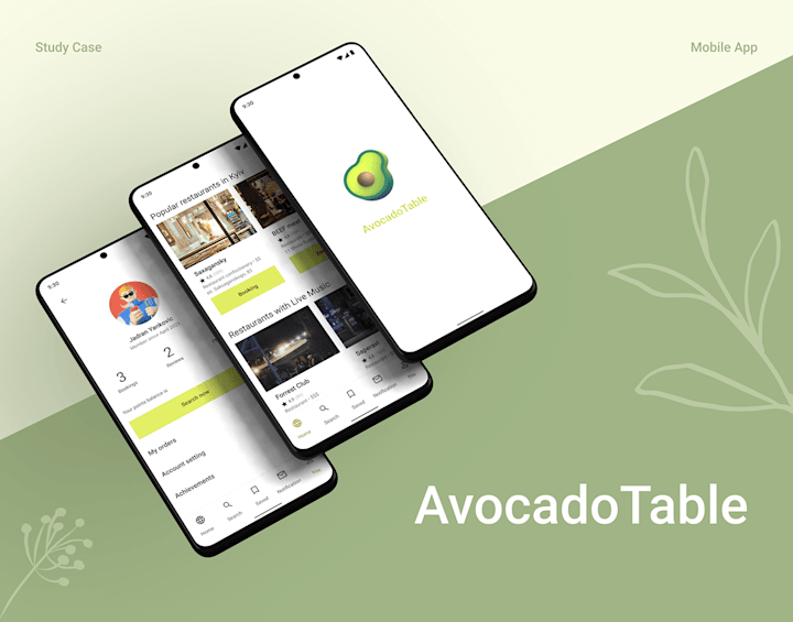 Cover image for AvocadoTable – Mobile App on Behance