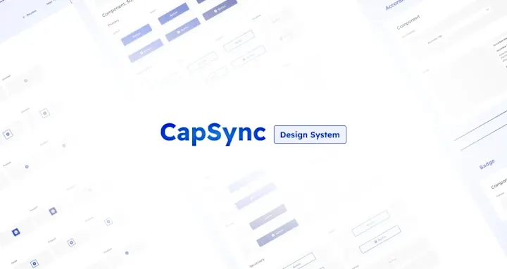 Cover image for CapSync Design System and UI Kit