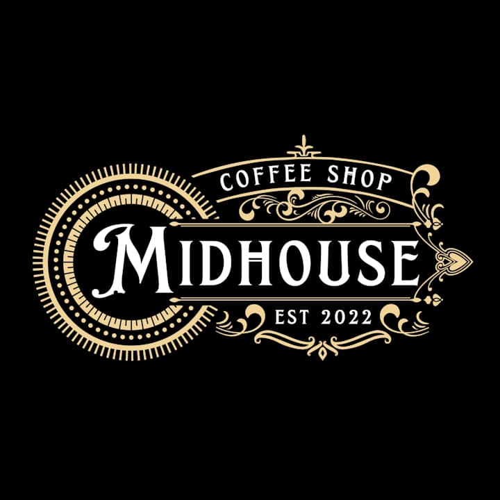 Cover image for Midhouse Vintage  Decorative Ornamental Coffee Shop Logo Project