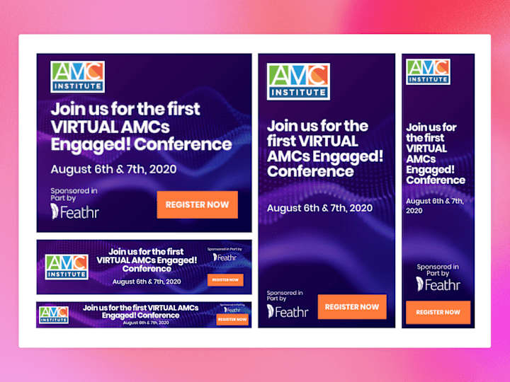 Cover image for Banner Ad Set for AMC's Virtual Conference