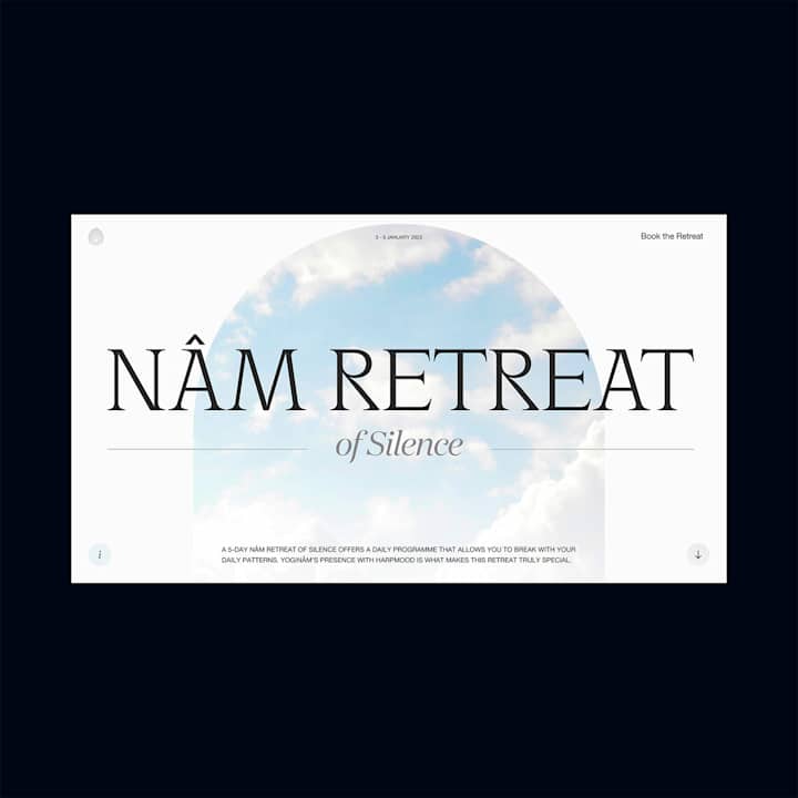 Cover image for Nâm Retreat of Silence ~ Landing Page