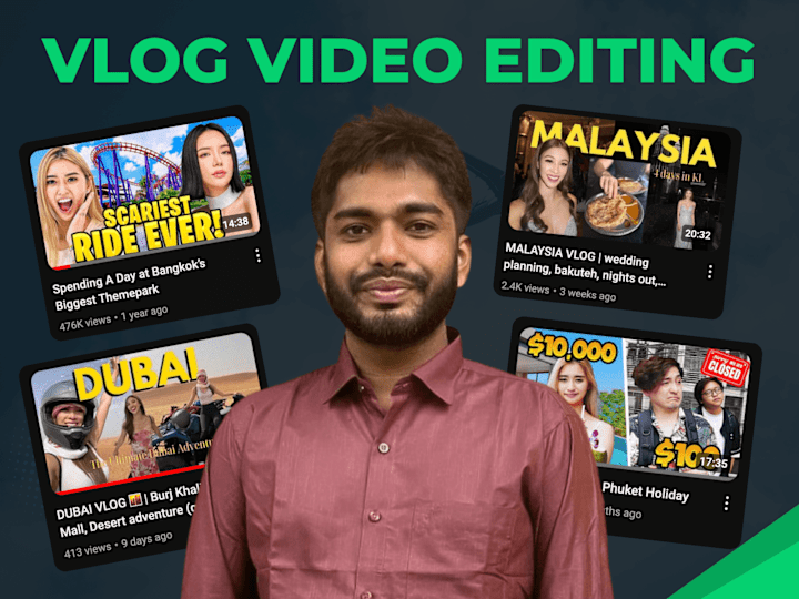 Cover image for Travel & Lifestyle Vlog Video Editing