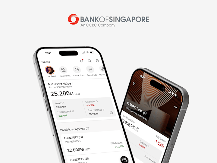 Cover image for [LIVE] Bank of Singapore Mobile App