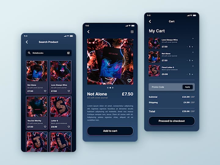 Cover image for Shopping App UI