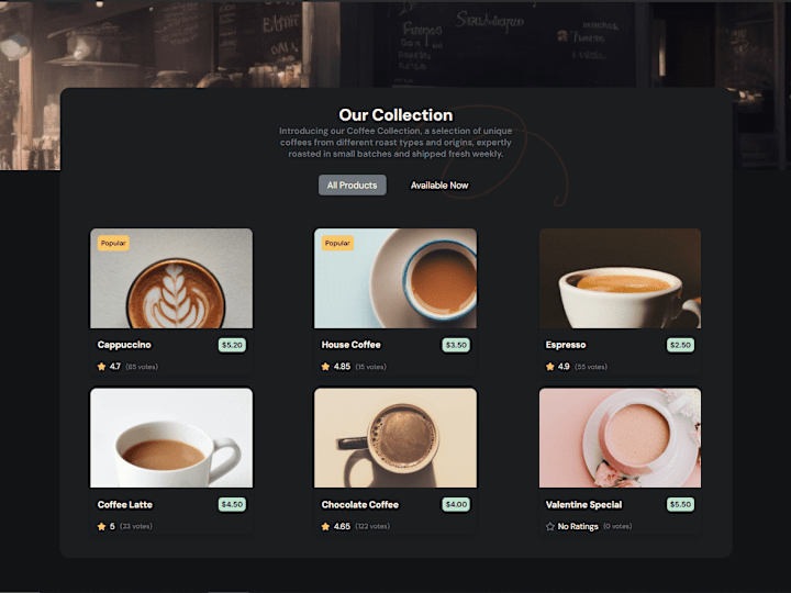 Cover image for Coffee Shop Listing App