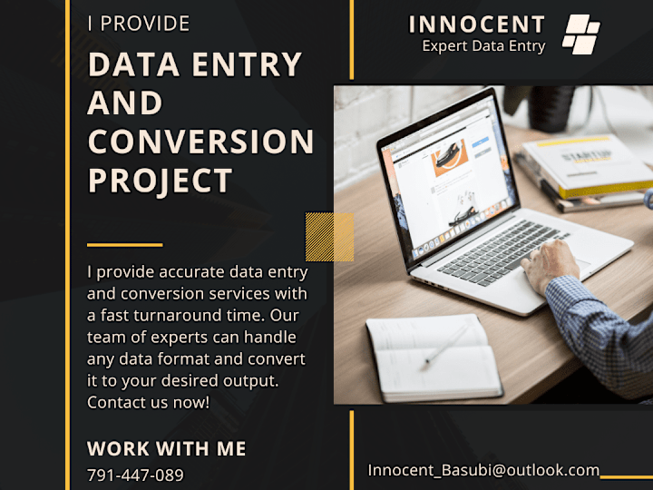 Cover image for Data Entry and Conversion Project