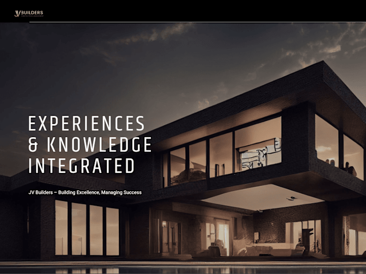 Cover image for jv builders – Construction & Management