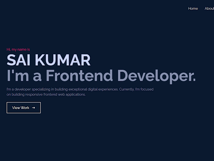 Cover image for Simple Portfolio Website
