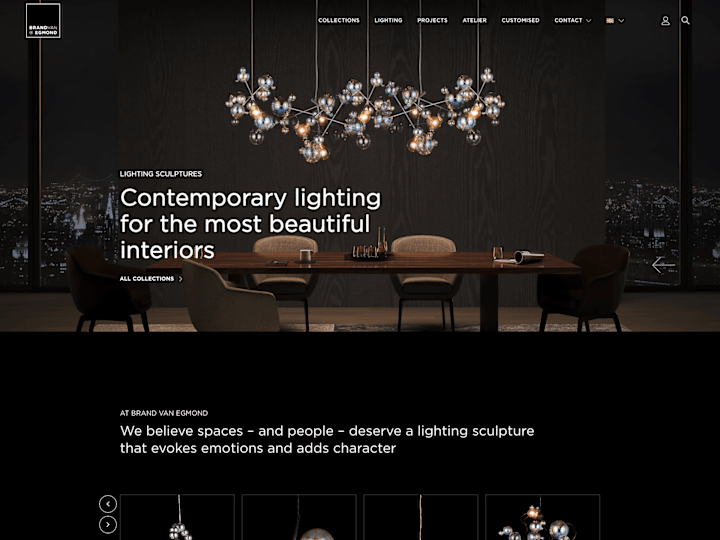 Cover image for Wordpress Wesbite Design For Luxury Lighting Design Brand 