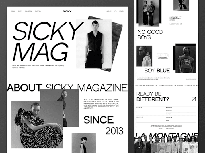 Cover image for Redefining Bold Creativity with Sicky Magazine's Website