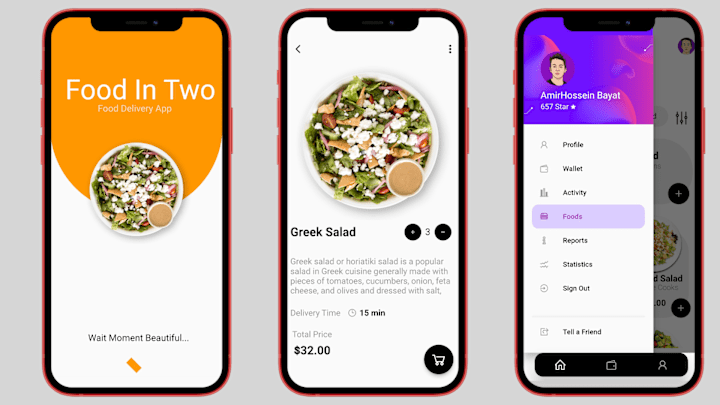 Cover image for Food Mobile App UI using Flutter