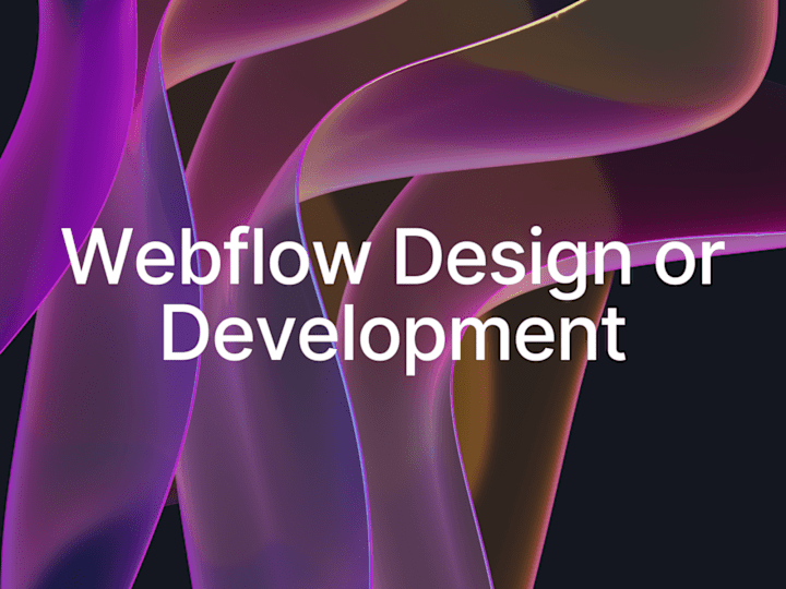 Cover image for Webflow Design and Development