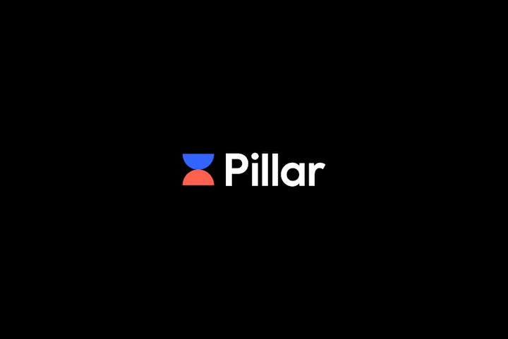 Cover image for Brand identity for Pillar, founded by ex-Revolut employees.