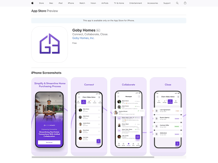 Cover image for Goby Homes - Collaboration Hub