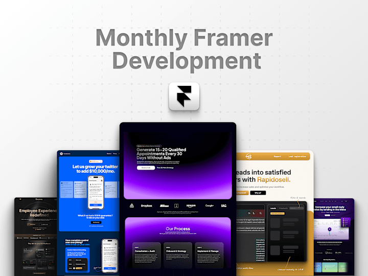 Cover image for Framer Development - Monthly Retainer