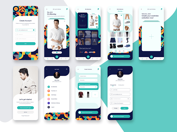 Cover image for Wardrobe Mobile App Design